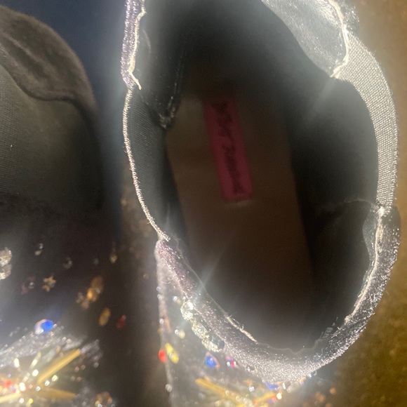 BETSEY JOHNSON LMTD STAR BEJEWELED ANKLE Boots - Picture 9 of 14